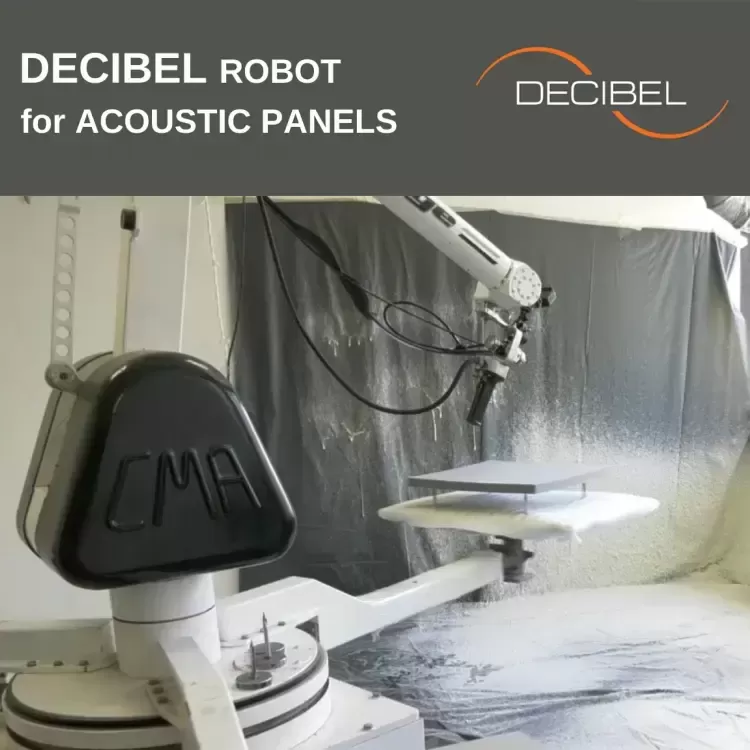 DECIBEL introduces a carrousel robot for acoustic panel manufacturing 
