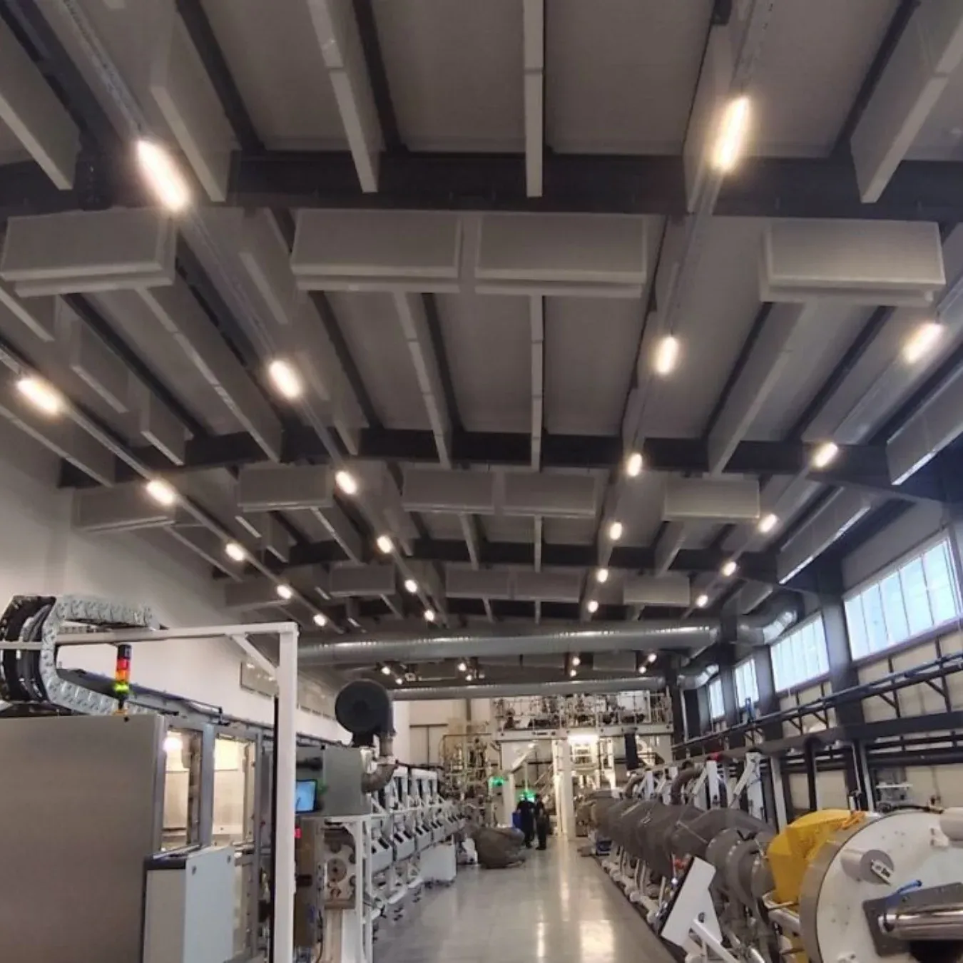 Акустическая обработка промышленного цеха для компании Excellpack.