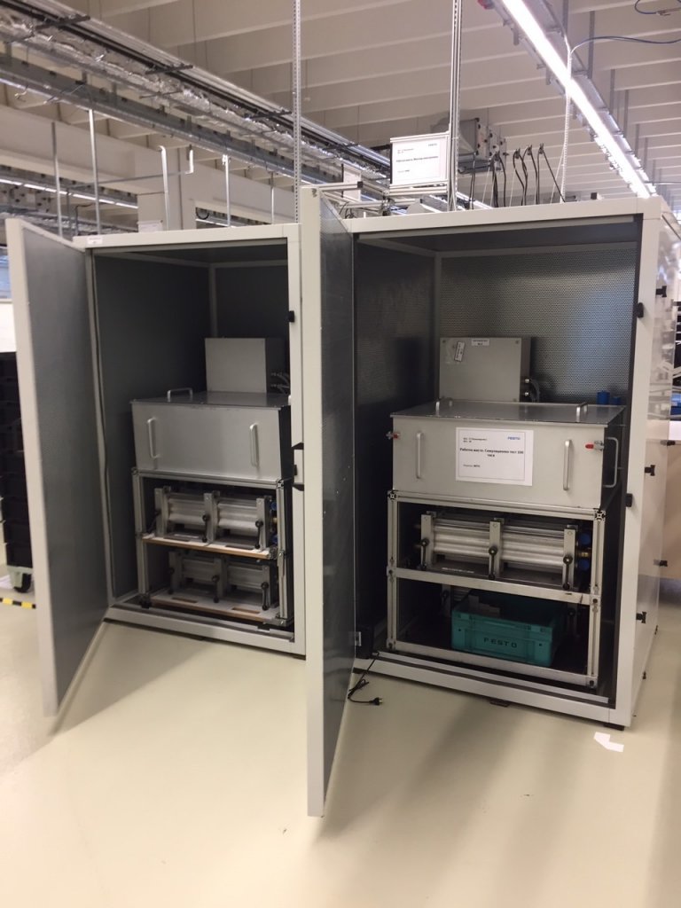 Звукоизоляция машин в производственном цехе, FESTO