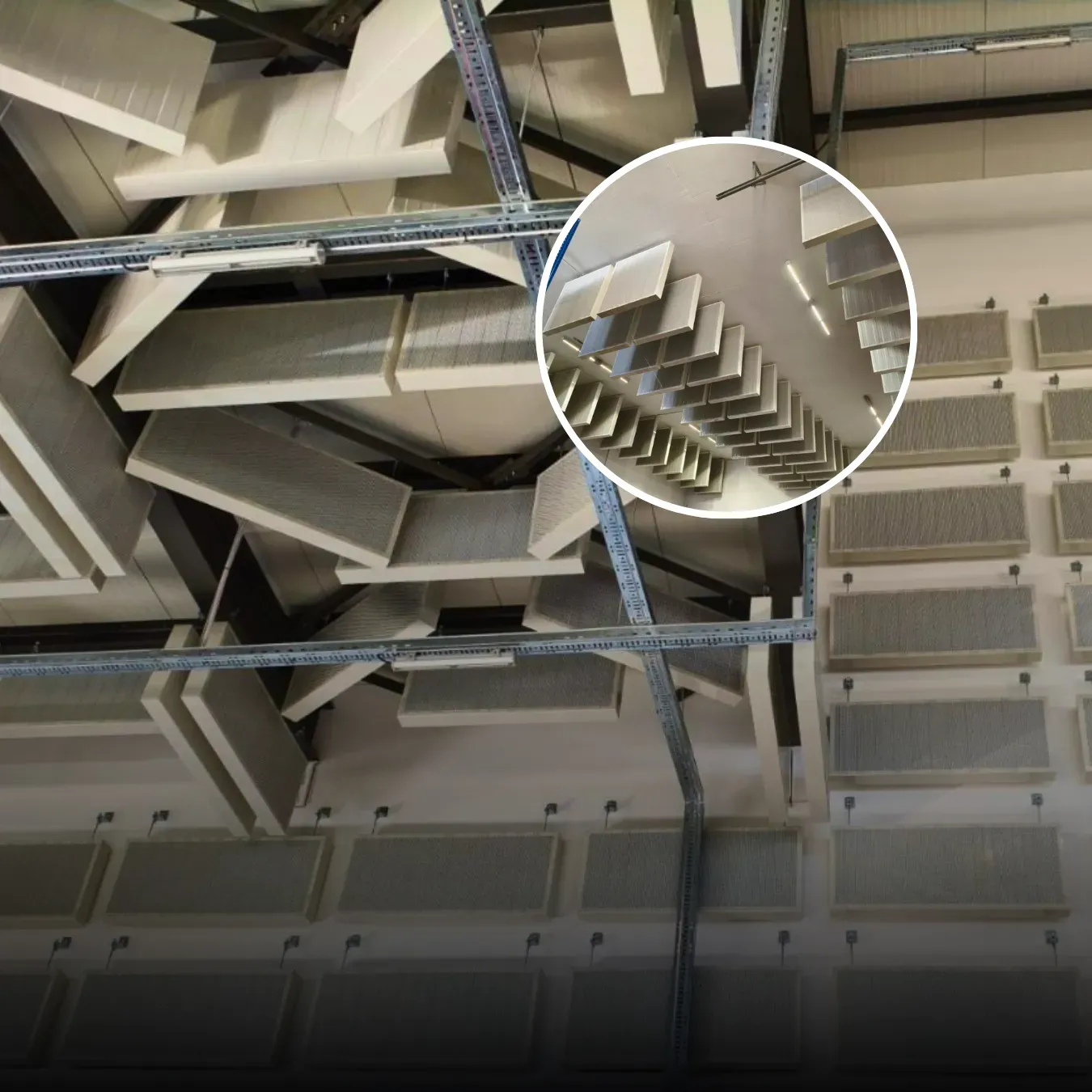 Акустическая обработка промышленного цеха для компании Excellpack.