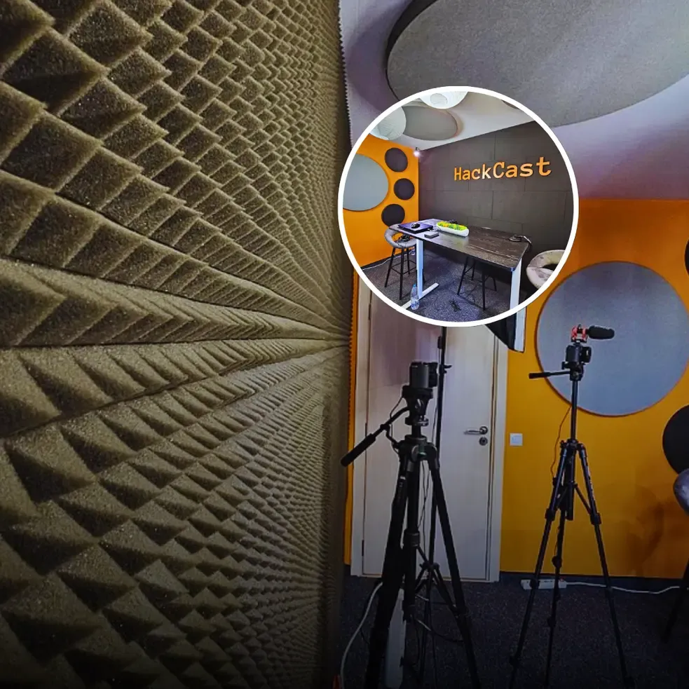 Акустические панели и модернизация Podcast Studio