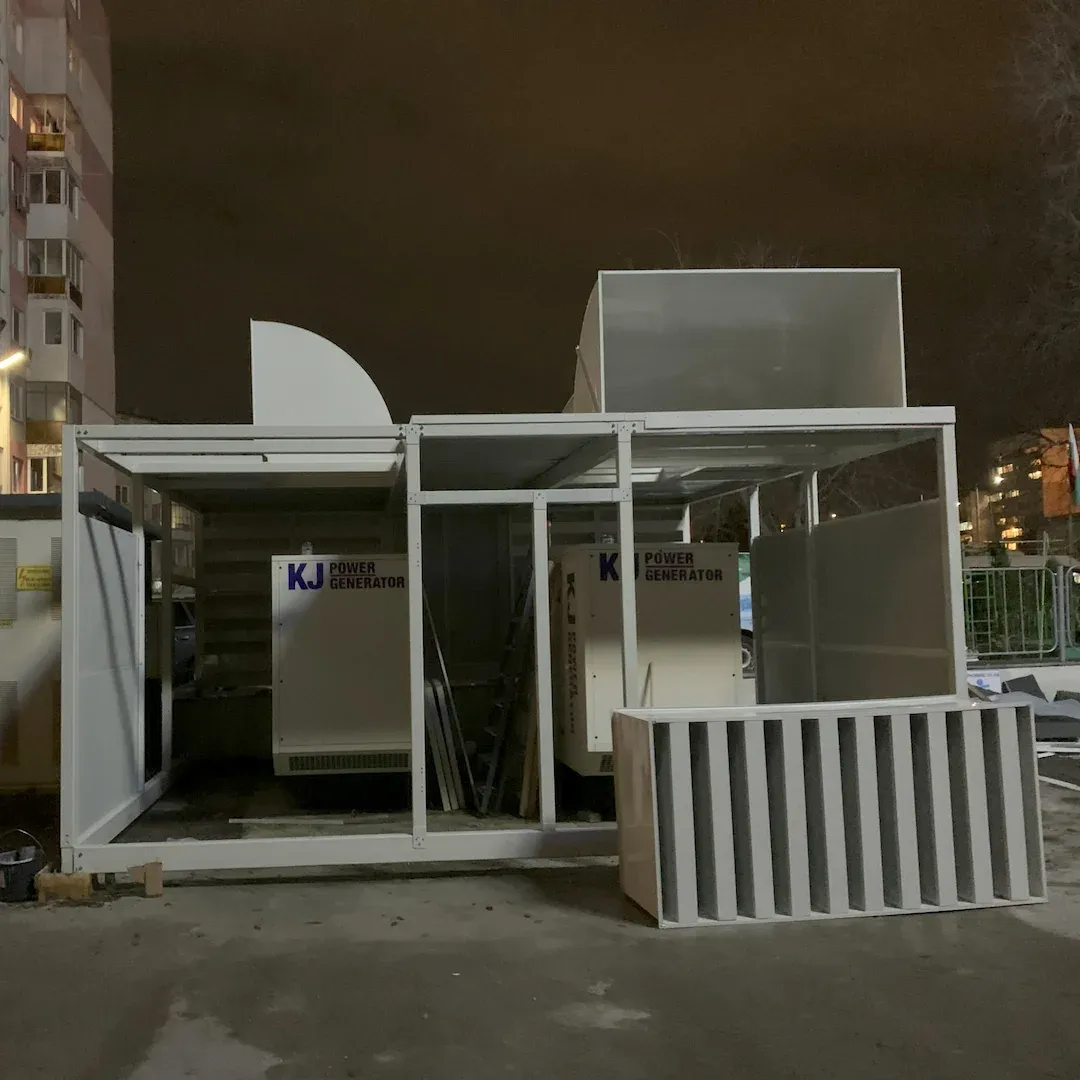 Звукоизоляция дизельных генераторов для банковского офиса в Варне
